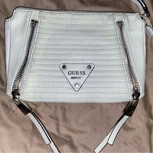 GUESS White Quilted Women's  crossbody/ clutch Bag